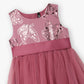 Girls Embellished Satin Party Frock