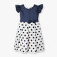Girls Polka Dot Satin Party Frock