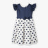 Girls Polka Dot Satin Party Frock