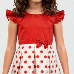 Girls Printed Party Frock
