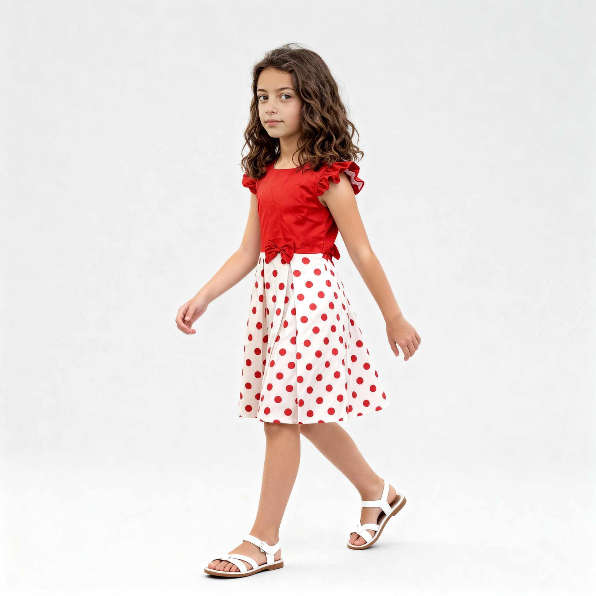 Girls Printed Party Frock