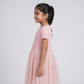 Girls Pointal Dress with Glitter Mesh