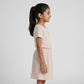 Girls Pointal Dress with Glitter Mesh