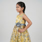 Girls Printed Organza Dress