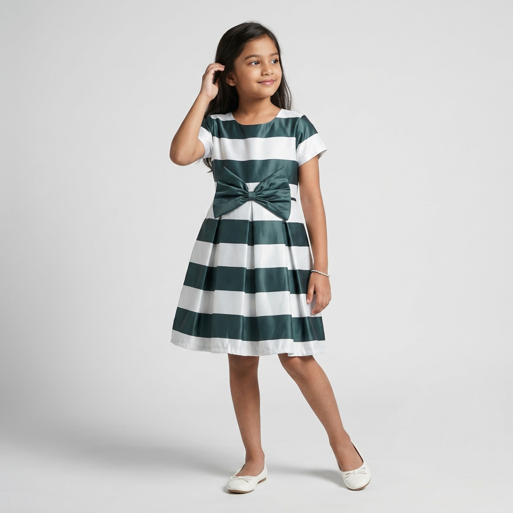 Girls Flare Fit Printed Dress
