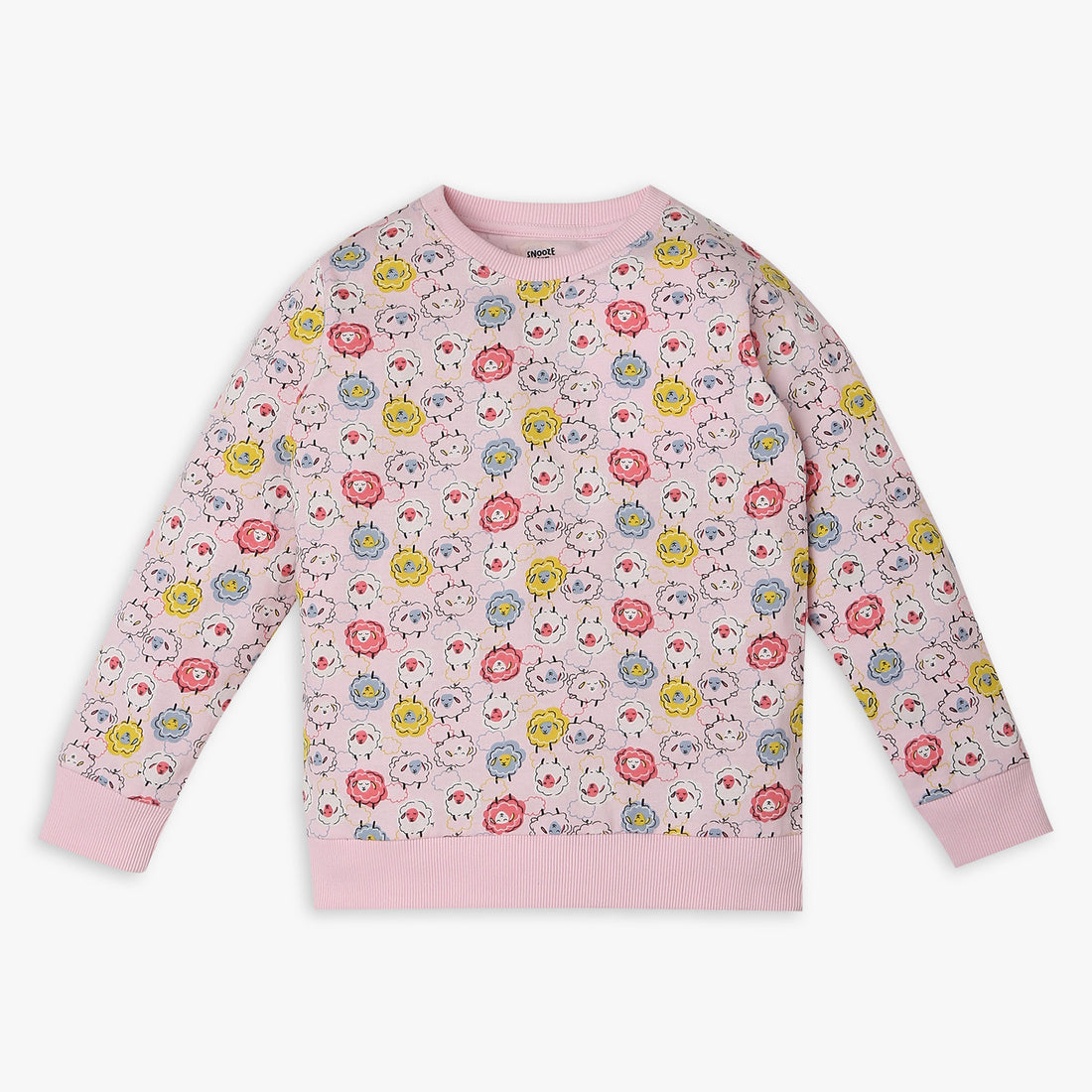 Girls Regular Fit Printed T-Shirt with Trackpant Sleepwear Set