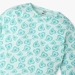 Girls Regular Fit All Over Print Crew Neck T-Shirt with Trackpant Sleepwear Set