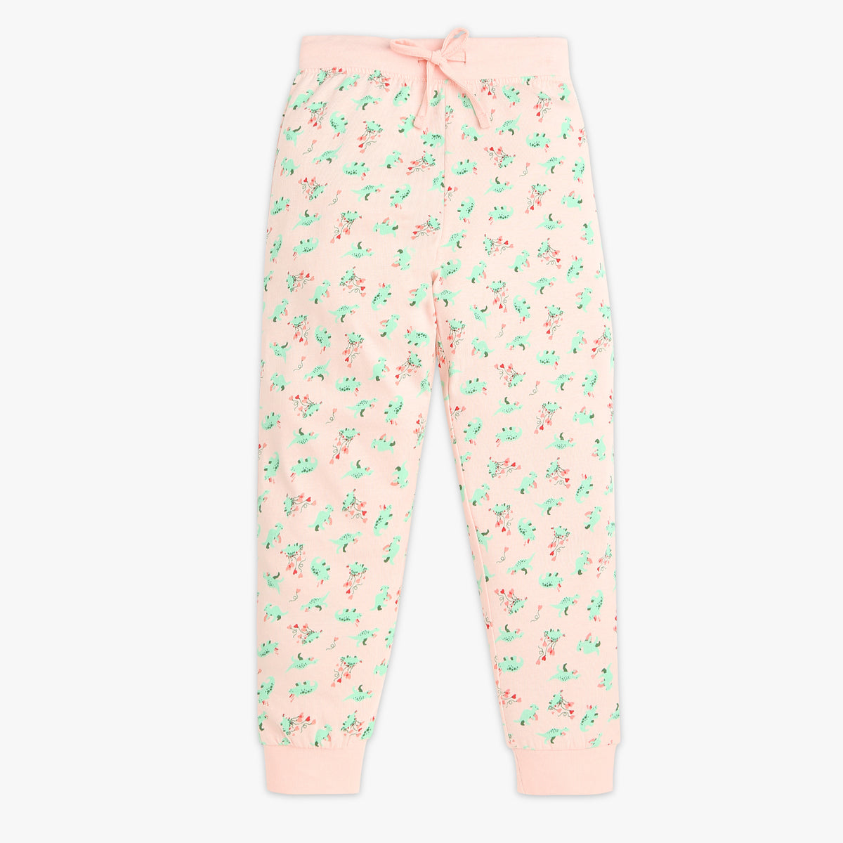 Girls Crew Neck Cap Sleeve Printed Must Have Snooze Cordinate Set | Refreshing Graphic Tshirt With Matching Pattern Printed Trackpant | Comfortable Body For Ease | Breathable And Absorbent 100% Cotton Single Jersey Fabric.