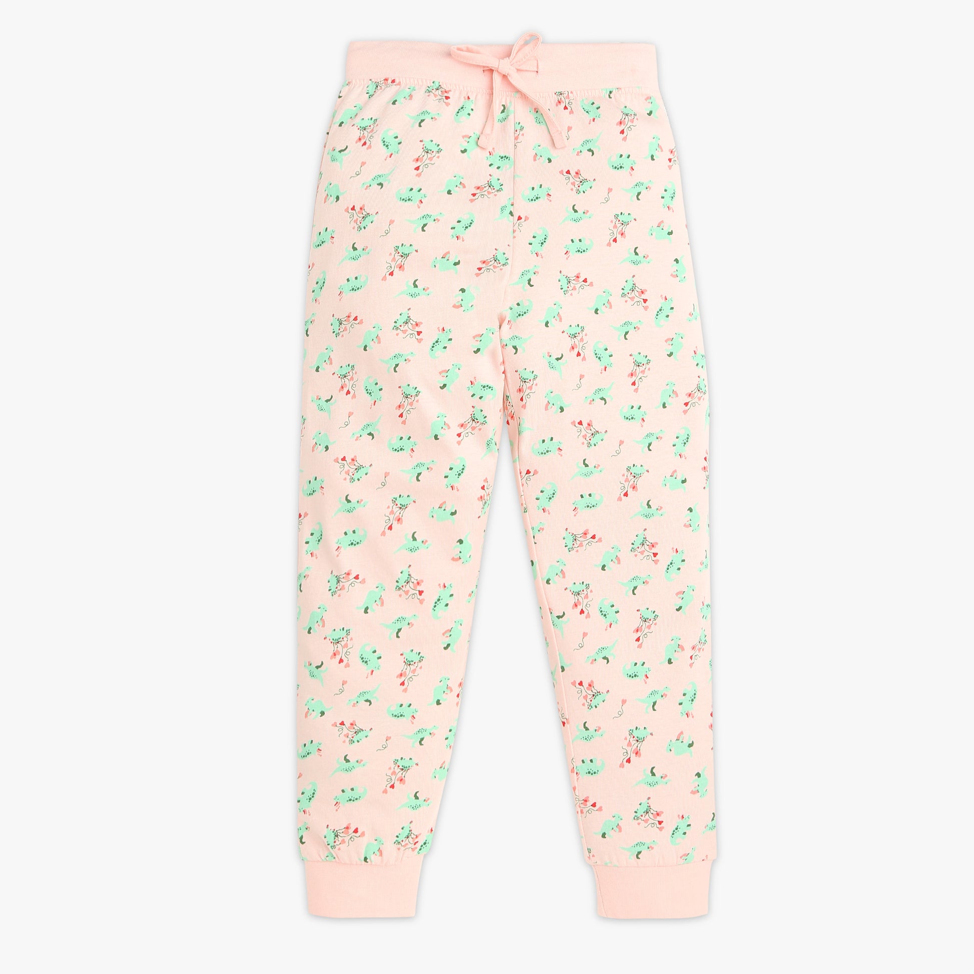 Girls Crew Neck Cap Sleeve Printed Must Have Snooze Cordinate Set | Refreshing Graphic Tshirt With Matching Pattern Printed Trackpant | Comfortable Body For Ease | Breathable And Absorbent 100% Cotton Single Jersey Fabric.