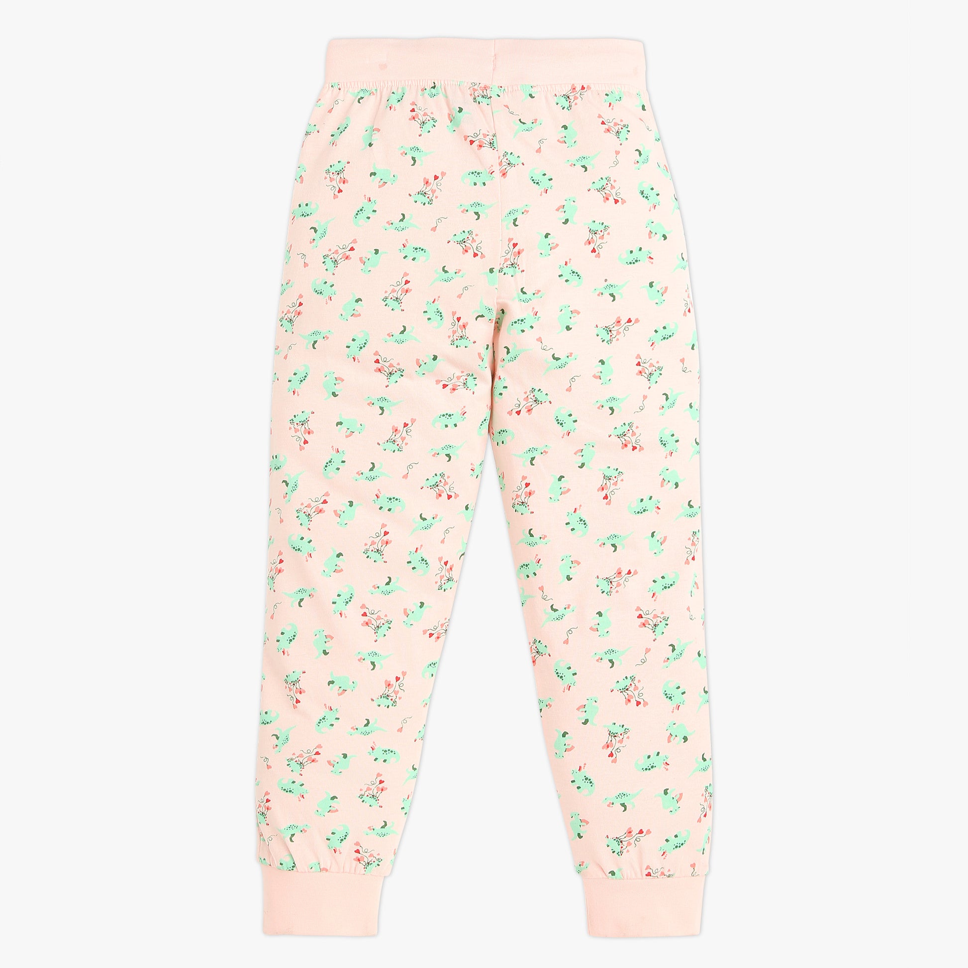 Girls Crew Neck Cap Sleeve Printed Must Have Snooze Cordinate Set | Refreshing Graphic Tshirt With Matching Pattern Printed Trackpant | Comfortable Body For Ease | Breathable And Absorbent 100% Cotton Single Jersey Fabric.