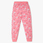 Girls Cotton Printed T-Shirt with Trackpant Snooze Set