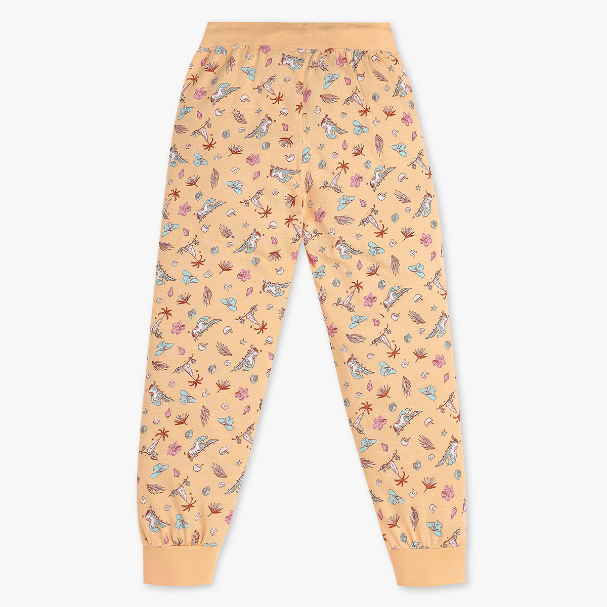 Buy Girls Regular Fit All Over Print Full Sleeve T-Shirt With Trackpant Sleepwear Set  - Style Union