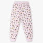 Girls Cotton Printed T-Shirt and Trackpant Sleepwear Set