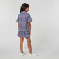 Girls Printed T-Shirt with Shorts Sleepwear Set