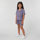 Girls Printed T-Shirt with Shorts Sleepwear Set