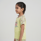 Girls Cotton Printed T-Shirt with Trackpants Sleepwear Set