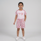 Girls Cotton Printed T-Shirt with Shorts Sleepwear Set