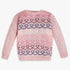 Girls Regular Fit Jacquard Sweater