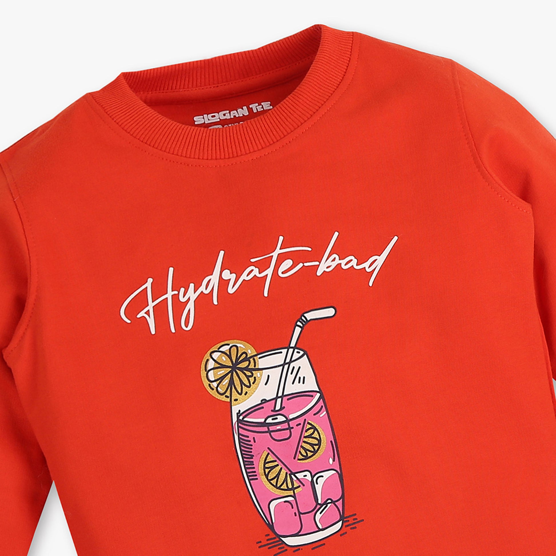 Girls Printed Slogan Sweat Tees