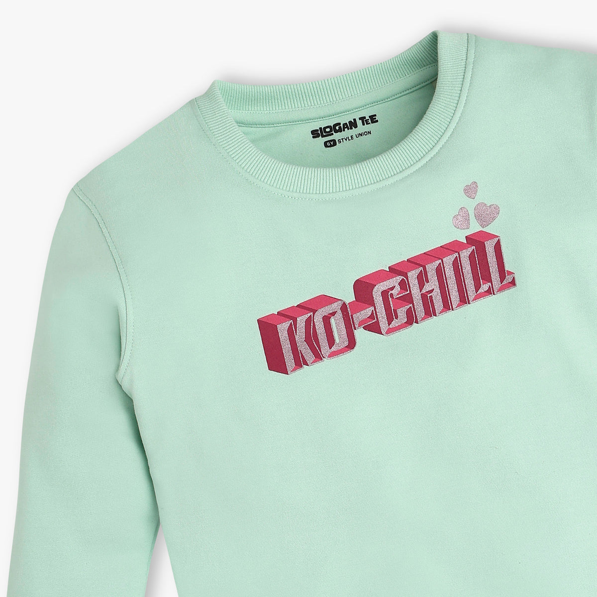 Girls Graphic Cotton Polyester Sweat Tee