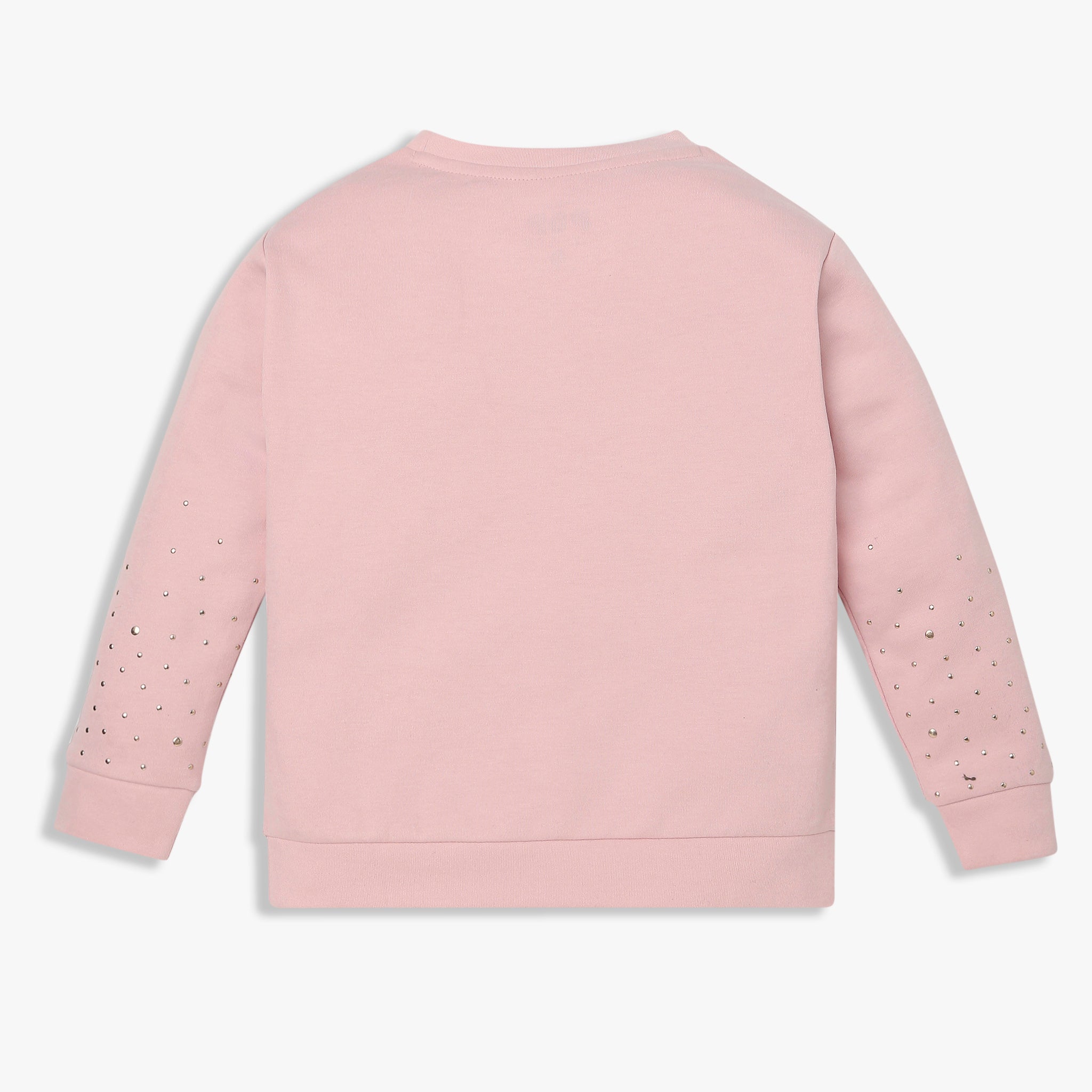 Girls Embellished Cotton Pop Sweat Tee