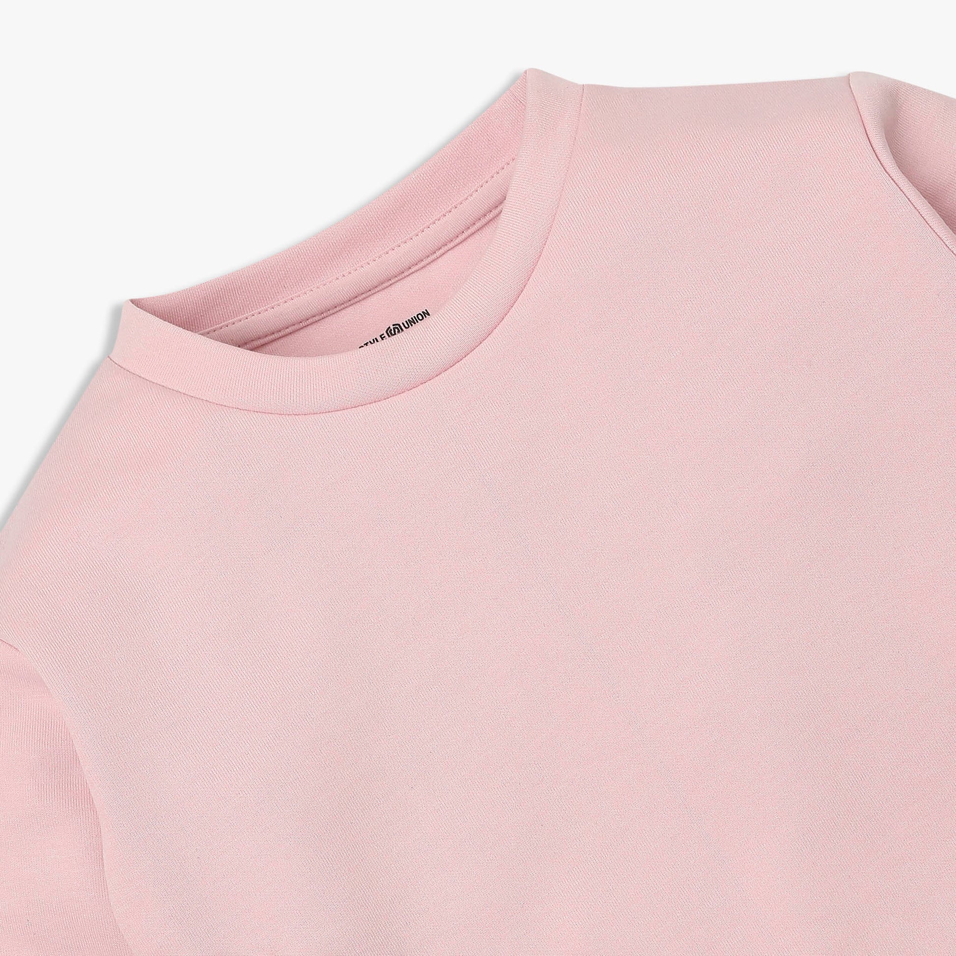 Girls Embellished Cotton Pop Sweat Tee