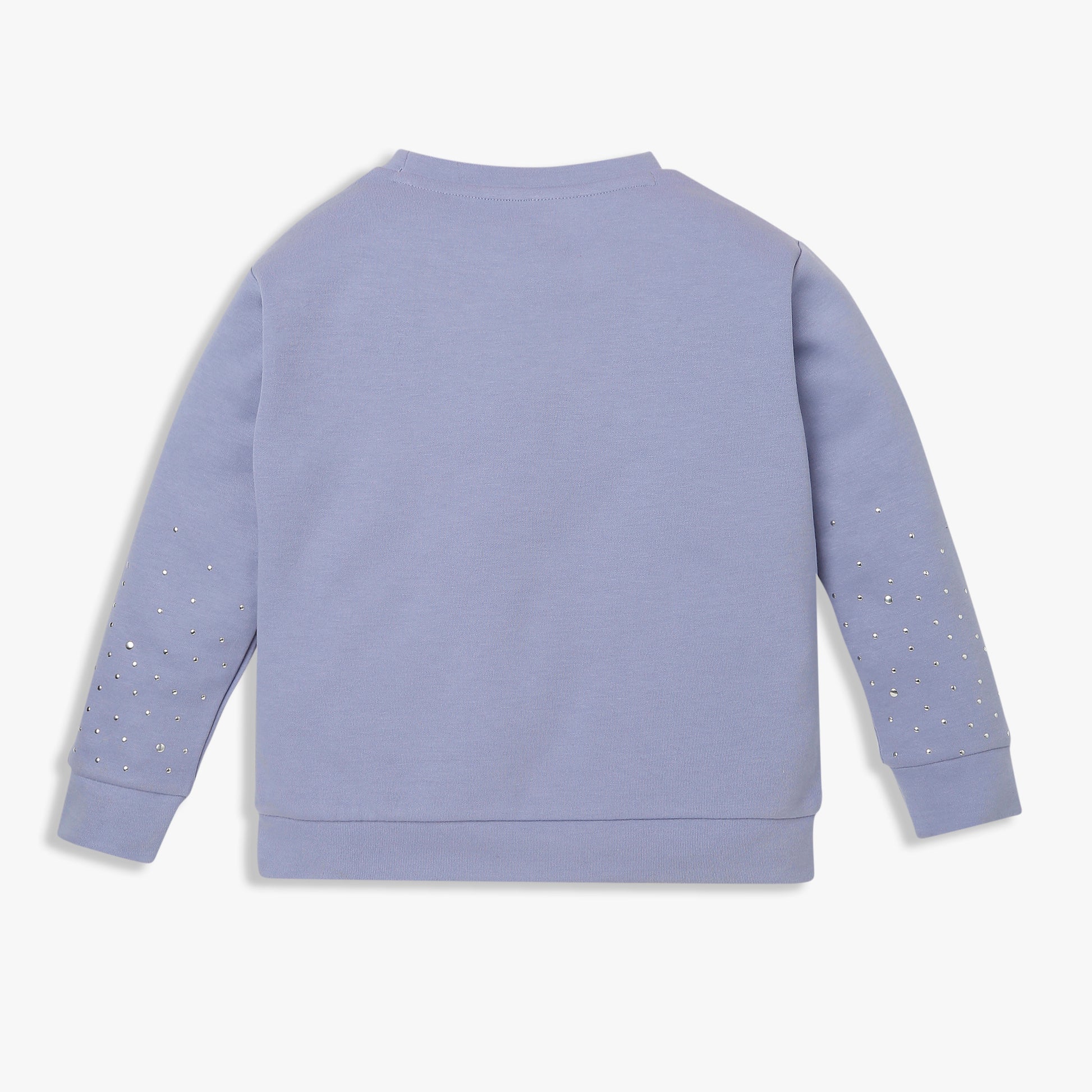 Girls Embellished Cotton Pop Sweat Tee
