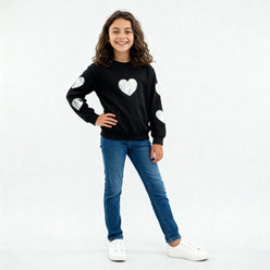 Girls Cotton Pop Sweats Tee