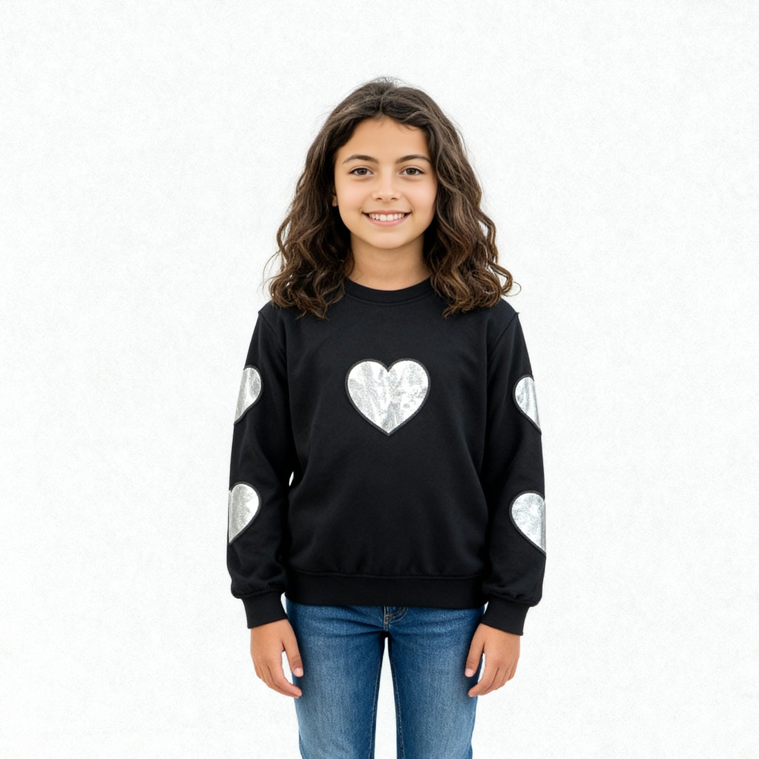 Girls Cotton Pop Sweats Tee