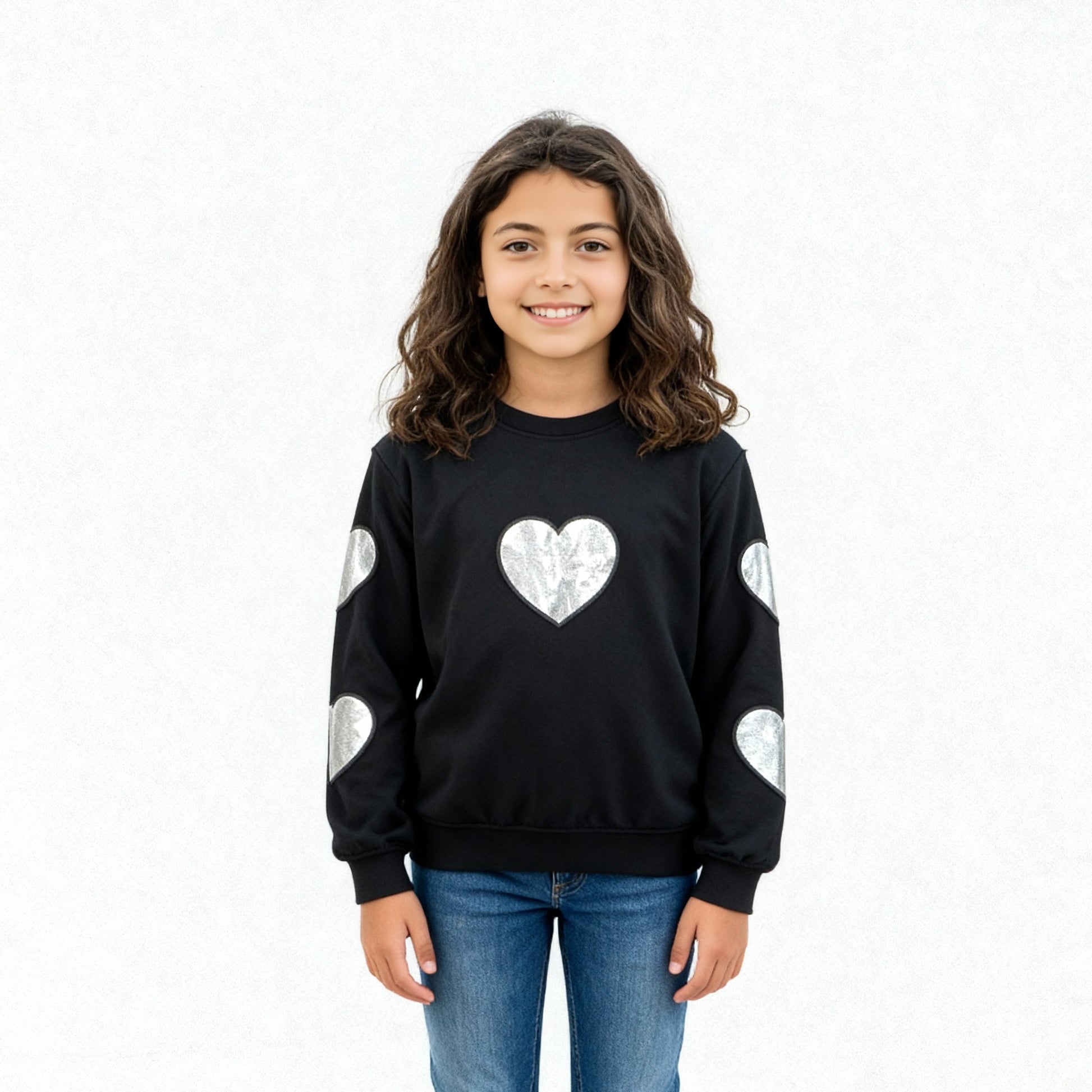 Girls Cotton Pop Sweats Tee