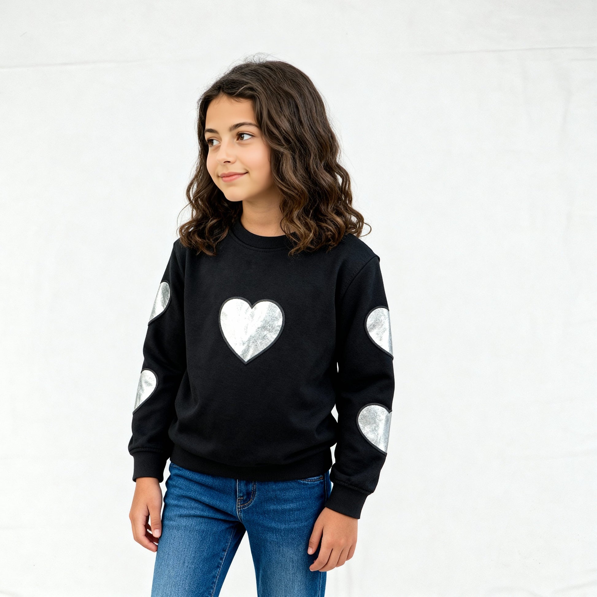 Girls Cotton Pop Sweats Tee