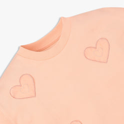 Girls Embellished Cotton Pop Sweat Tee