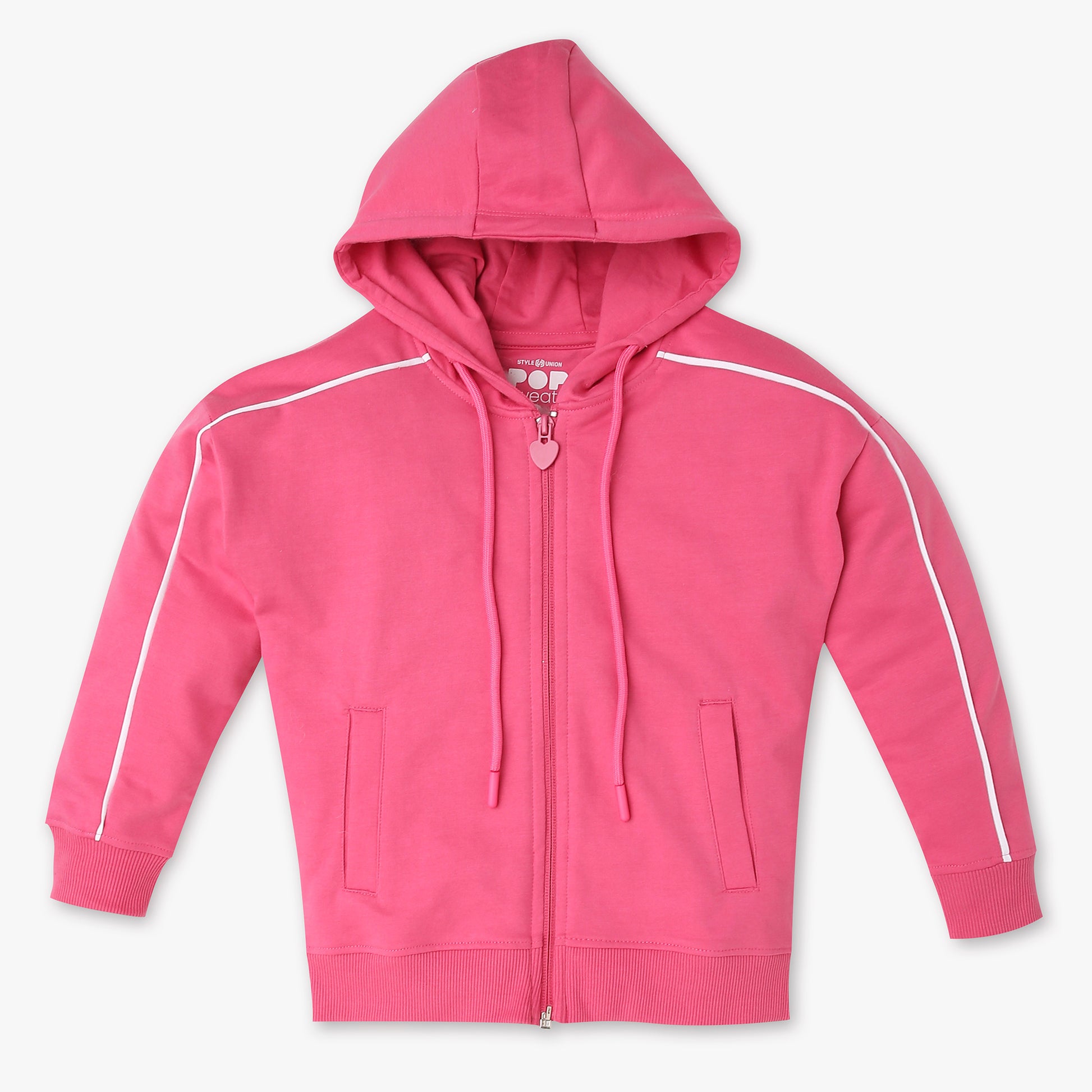 Girls Solid Sweat Tee