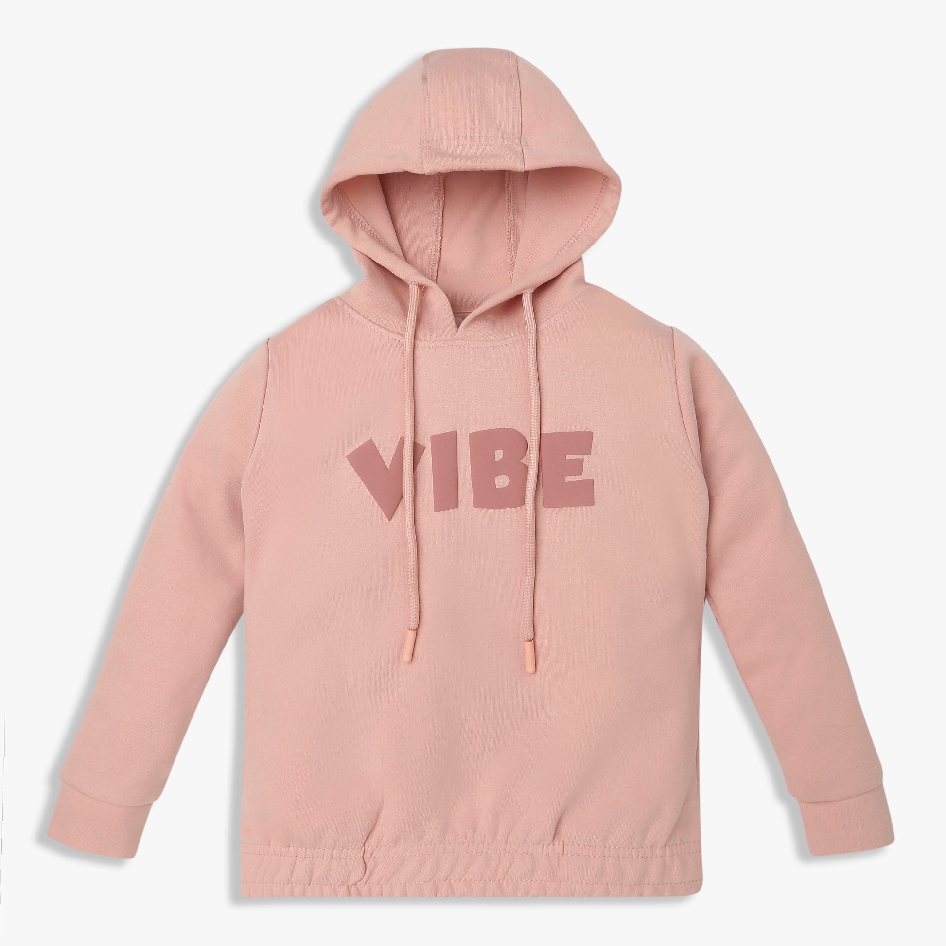 Girls Solid Pop Sweat Tee