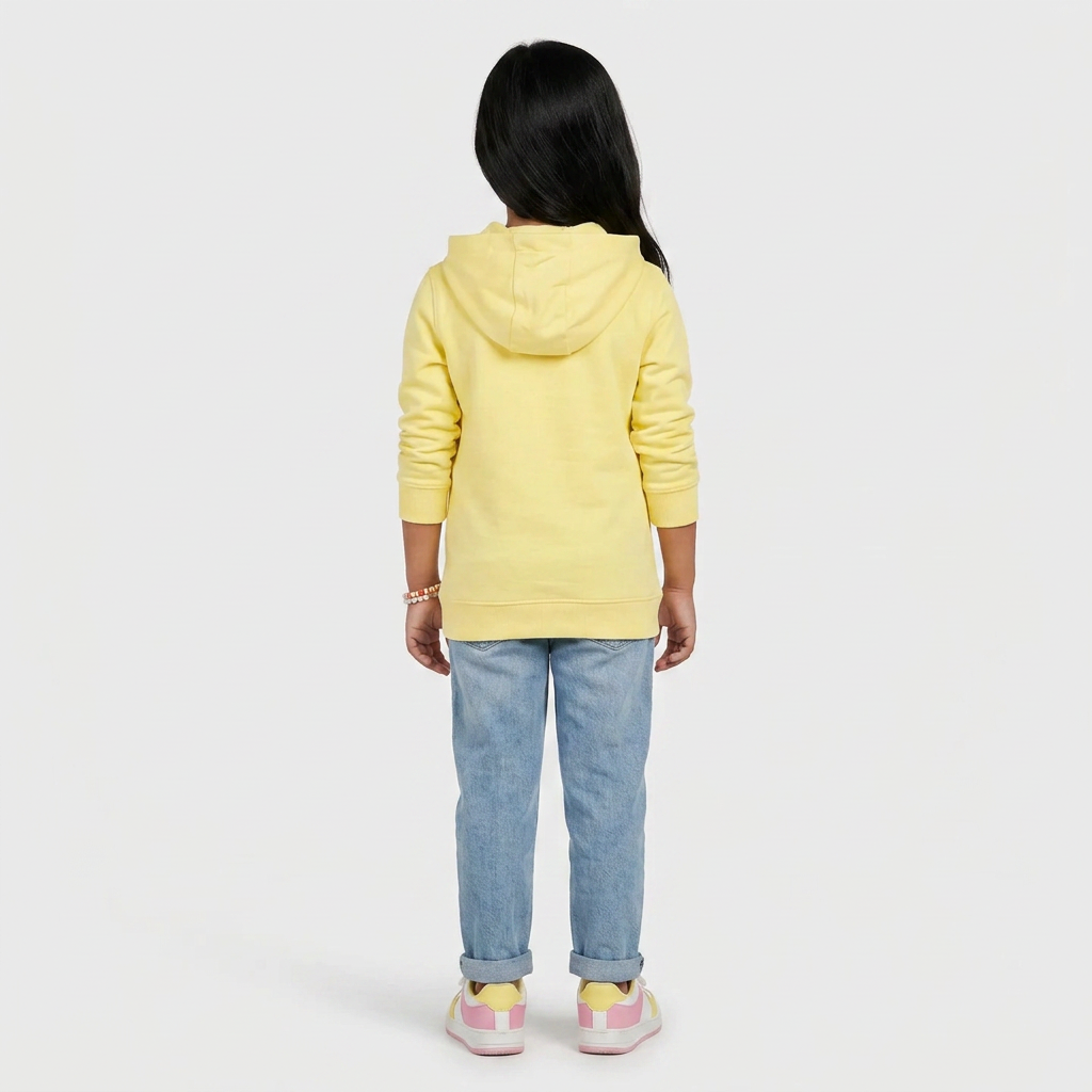 Girls Cotton Graphic Hoodie Sweat Tee