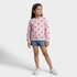 Girls Polka Dot Crew Neck Sweat Tee