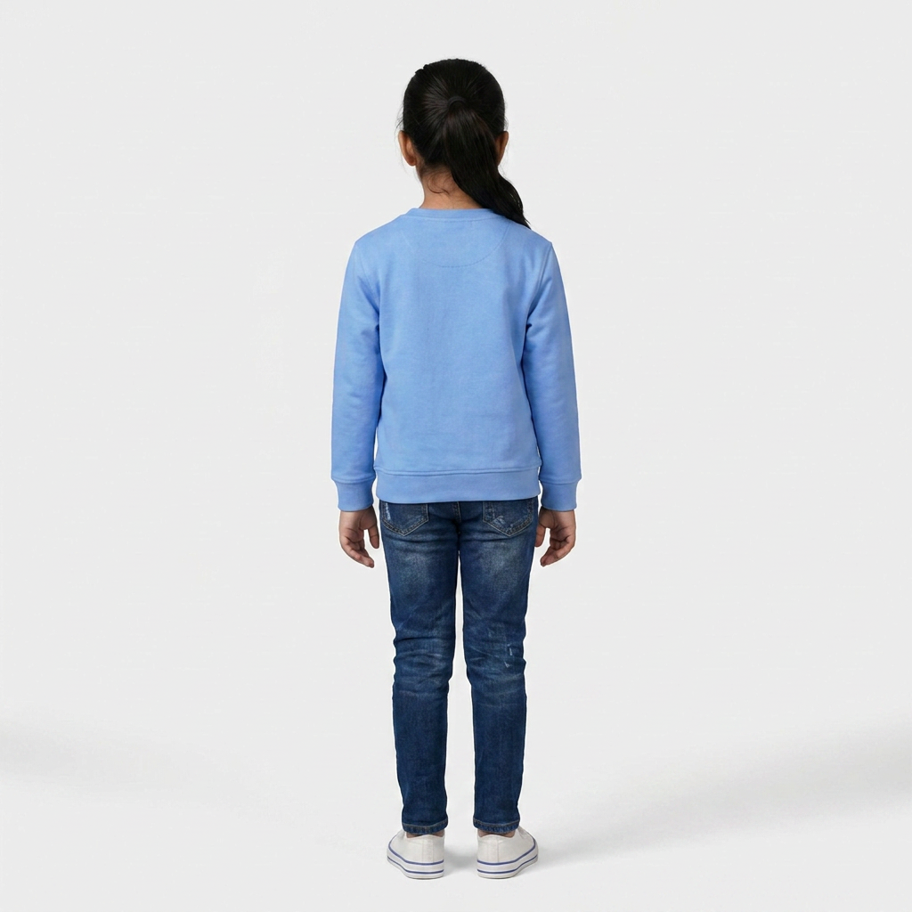 Girls Graphic Crew Neck Sweat Tee