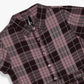 Girls Checkered Below Knee Collar Tunic Flared Dress