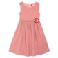 Girls Crew Neck Sleeveless Solid Frock