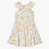 Girls Regular Fit Printed Round Neck Sleeveless Dress