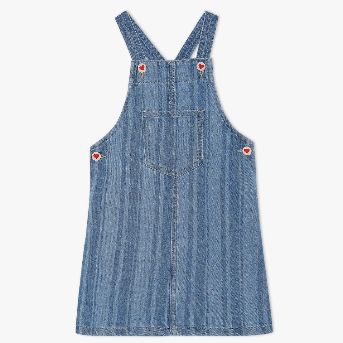 Girls Regular Fit Laser Print Square Neck Dress