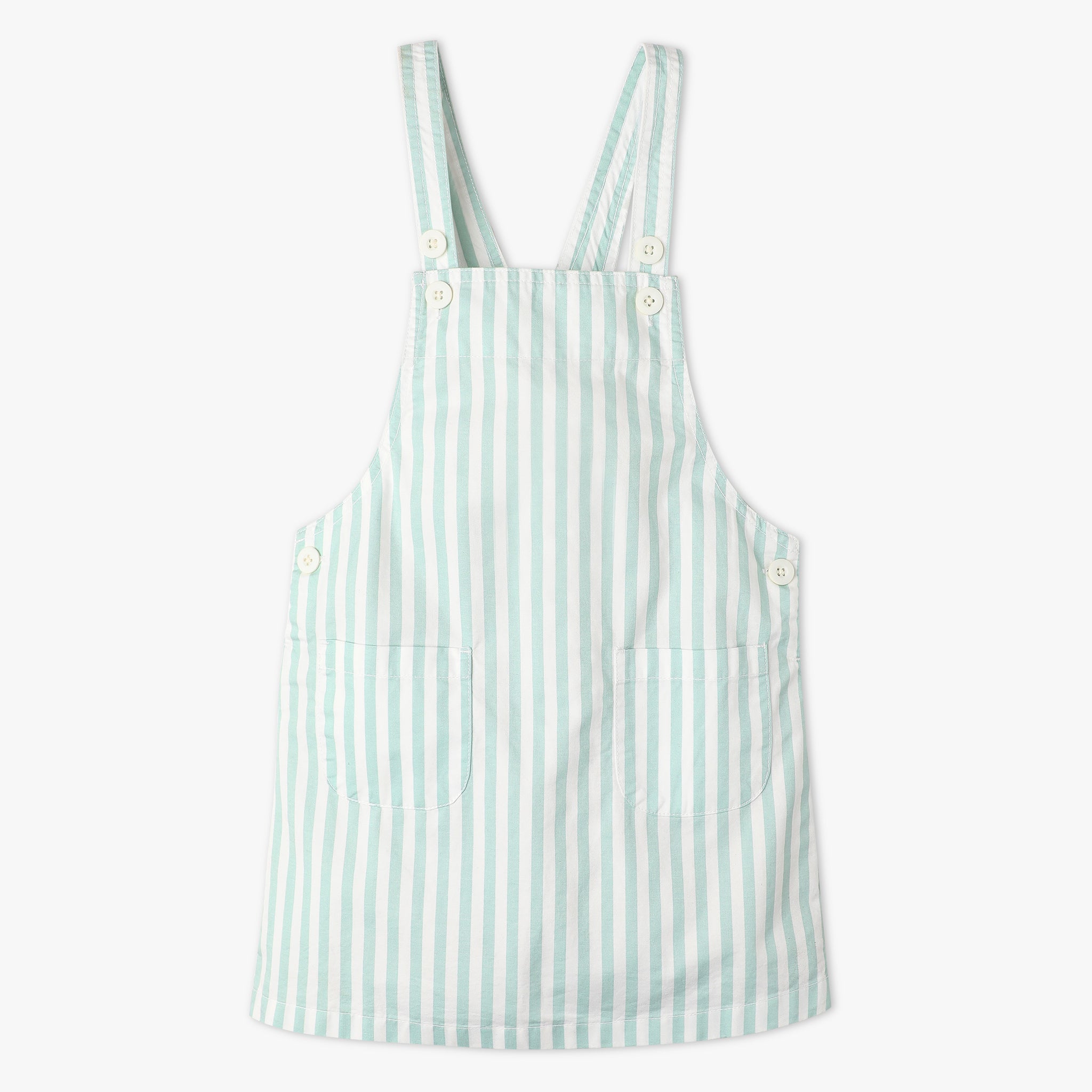 Girls Regular Fit Printed Square Neck Sleeveless Dress