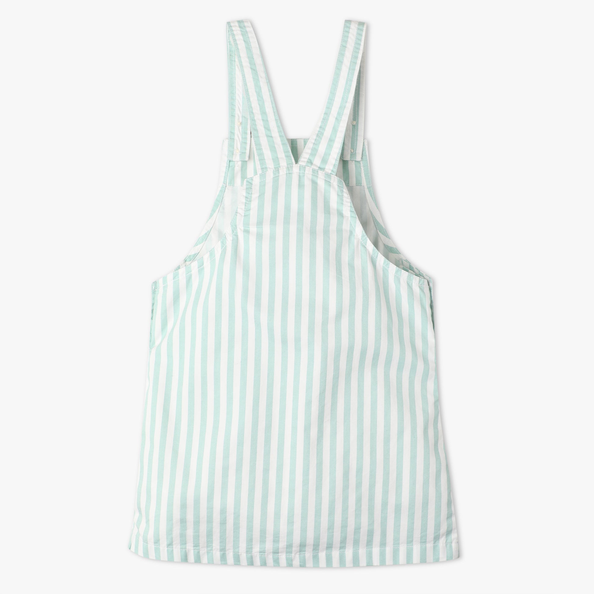 Girls Regular Fit Printed Square Neck Sleeveless Dress