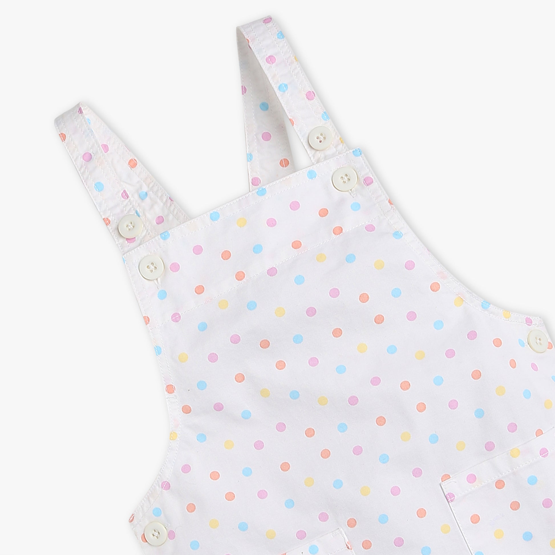 Girls Regular Fit Printed Square Neck Sleeveless Dress