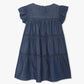 Girls Regular Fit Solid Round Neck Dress