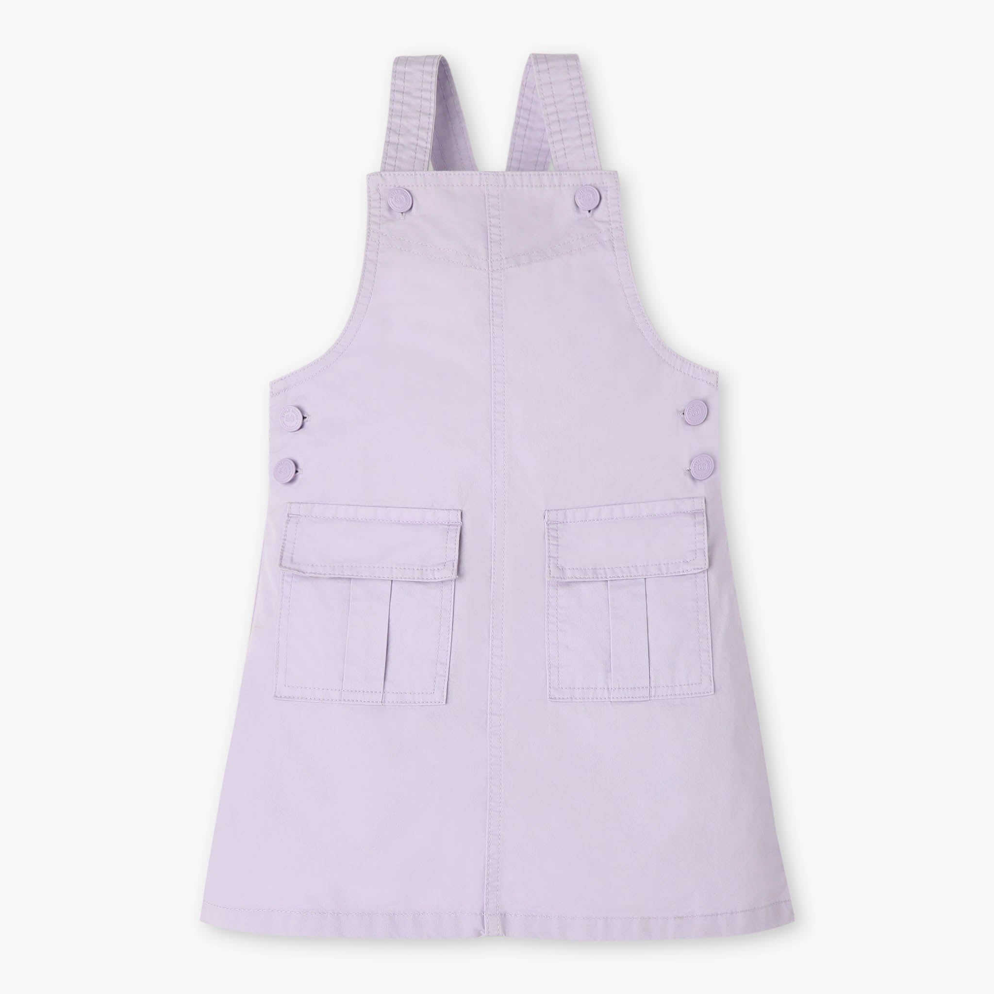 Girls Pinafore Woven Dress