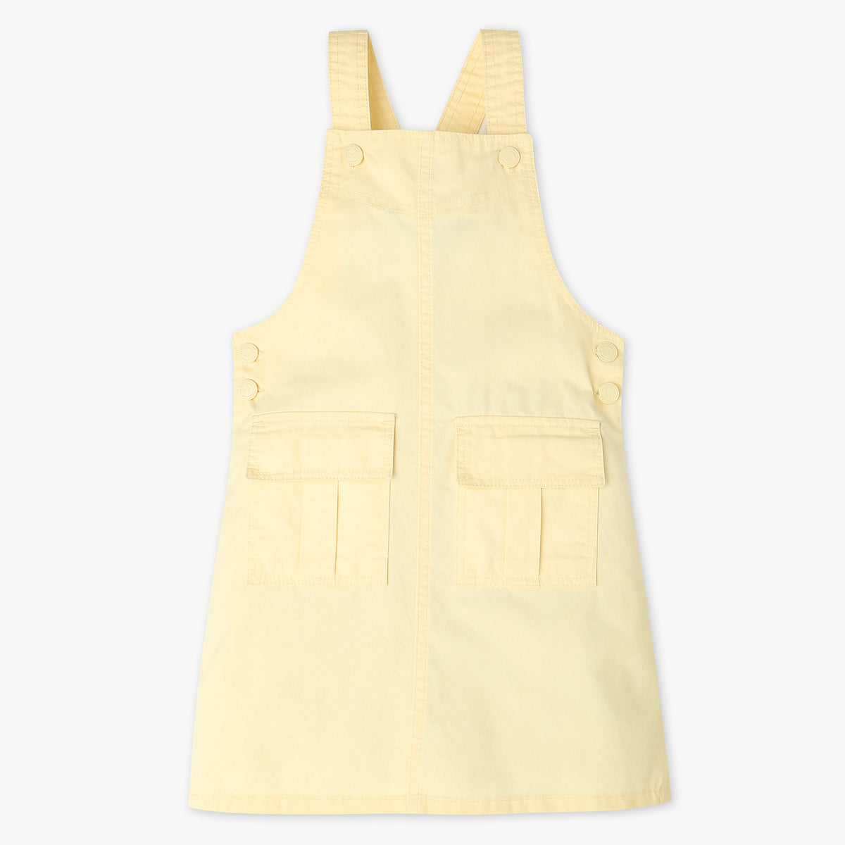 Girls Pinafore Woven Dress