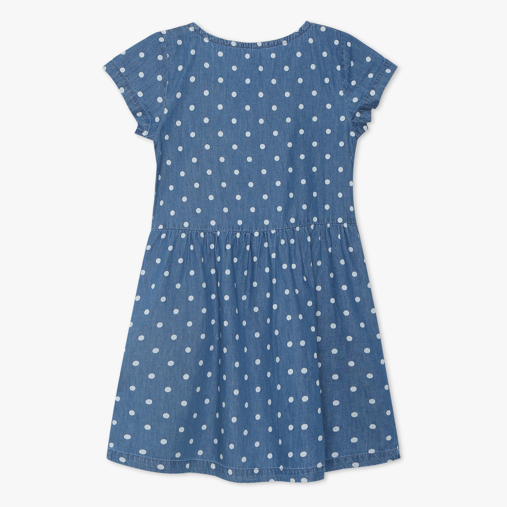 Girls Above Knee Polka Dot Dress