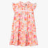 Girls Regular Fit Printed Round Neck Short Sleeve Dress