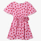 Buy Girls Regular Fit Printed Baloon Sleeve Frock  - Style Union